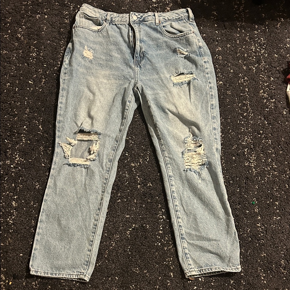 PacSun Light Blue Distressed Boyfriend Jeans